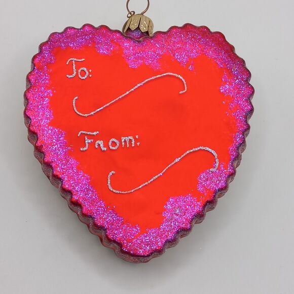 RADKO Christopher Radko Heart Sweet as Candy Valentine ornament - Picture 4 of 6